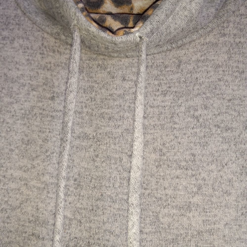 Now N Forever Plus Size Leopard Print Blouse/Sweater - Picture 4 of 7